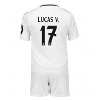 Real Madrid Lucas Vazquez #17 Fußballbekleidung Heimtrikot Kinder 2024-25 Kurzarm (+ kurze hosen)